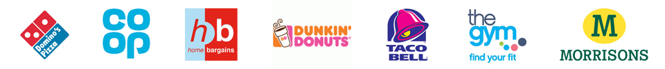 Bouncy castle hire partner logos